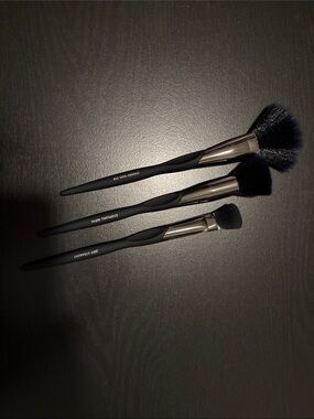 F.A.R.A.H 3-Piece Black Makeup Brush Set